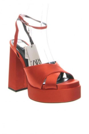 Sandale Zara, Mărime 39, Culoare Portocaliu, Preț 190,36 Lei