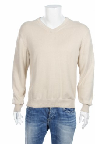 Мъжки пуловер Tom James, Размер M, Цвят Бежов, Цена 20,80 лв.