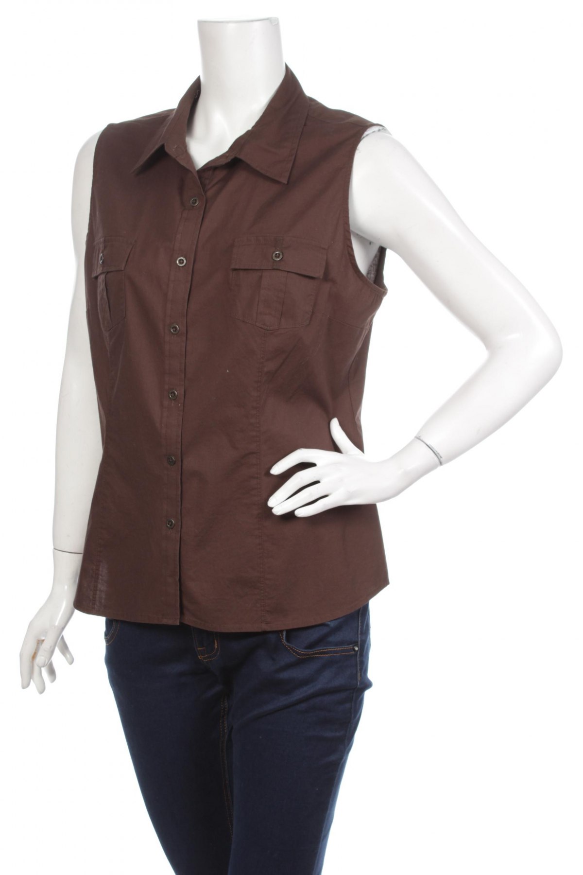 Γυναικείο πουκάμισο Sonoma, Μέγεθος L, Χρώμα Καφέ, Τιμή 8,66 €
