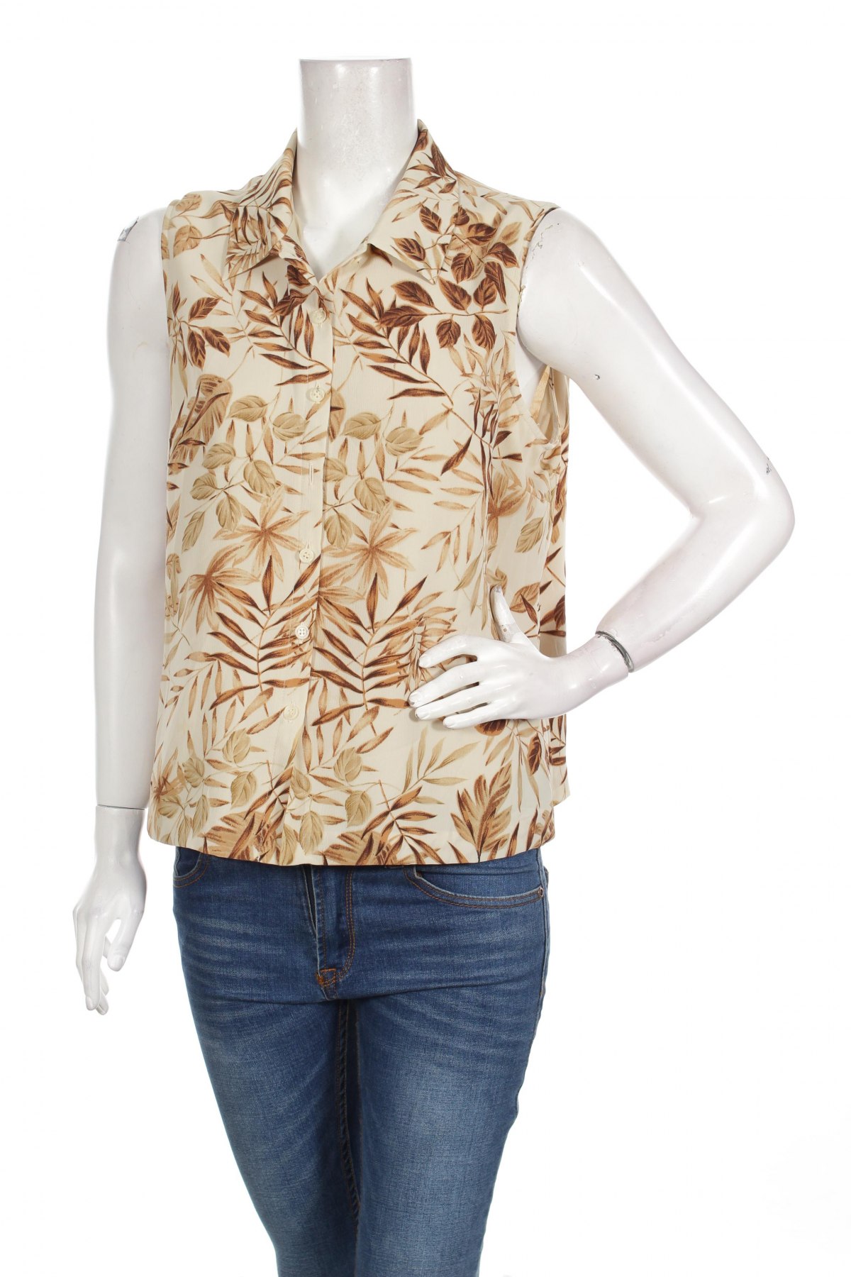 Γυναικείο πουκάμισο Laura Scott, Μέγεθος L, Χρώμα  Μπέζ, Τιμή 9,28 €