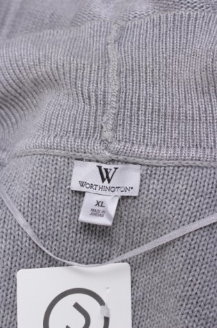 Γυναικεία ζακέτα Worthington, Μέγεθος XL, Χρώμα Γκρί, Τιμή 16,82 €