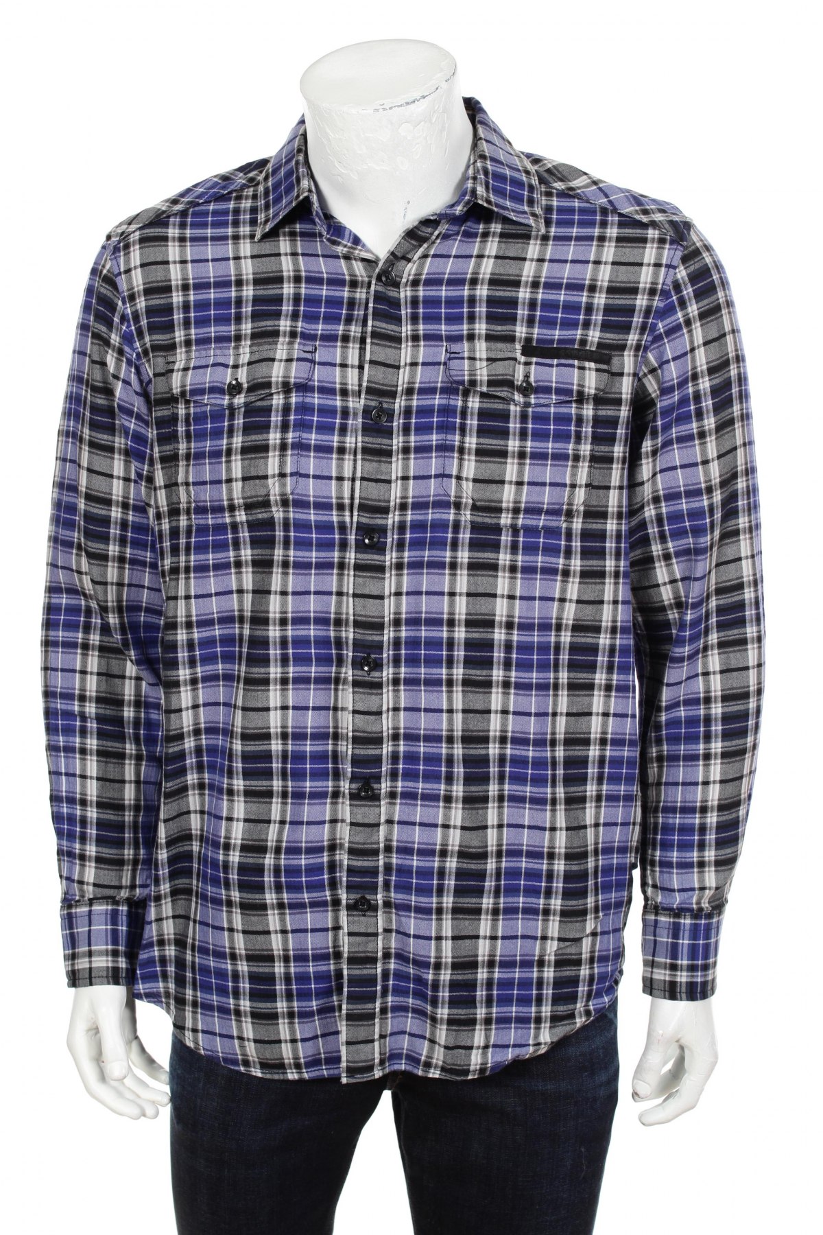 Мъжка риза Sean John, Размер M, Цвят Многоцветен, Цена 29,75 лв.