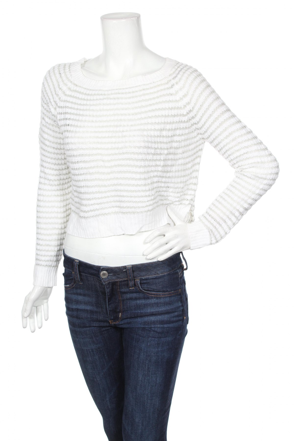 Дамски пуловер Delia*s, Размер M, Цвят Бял, Цена 5,75 лв.