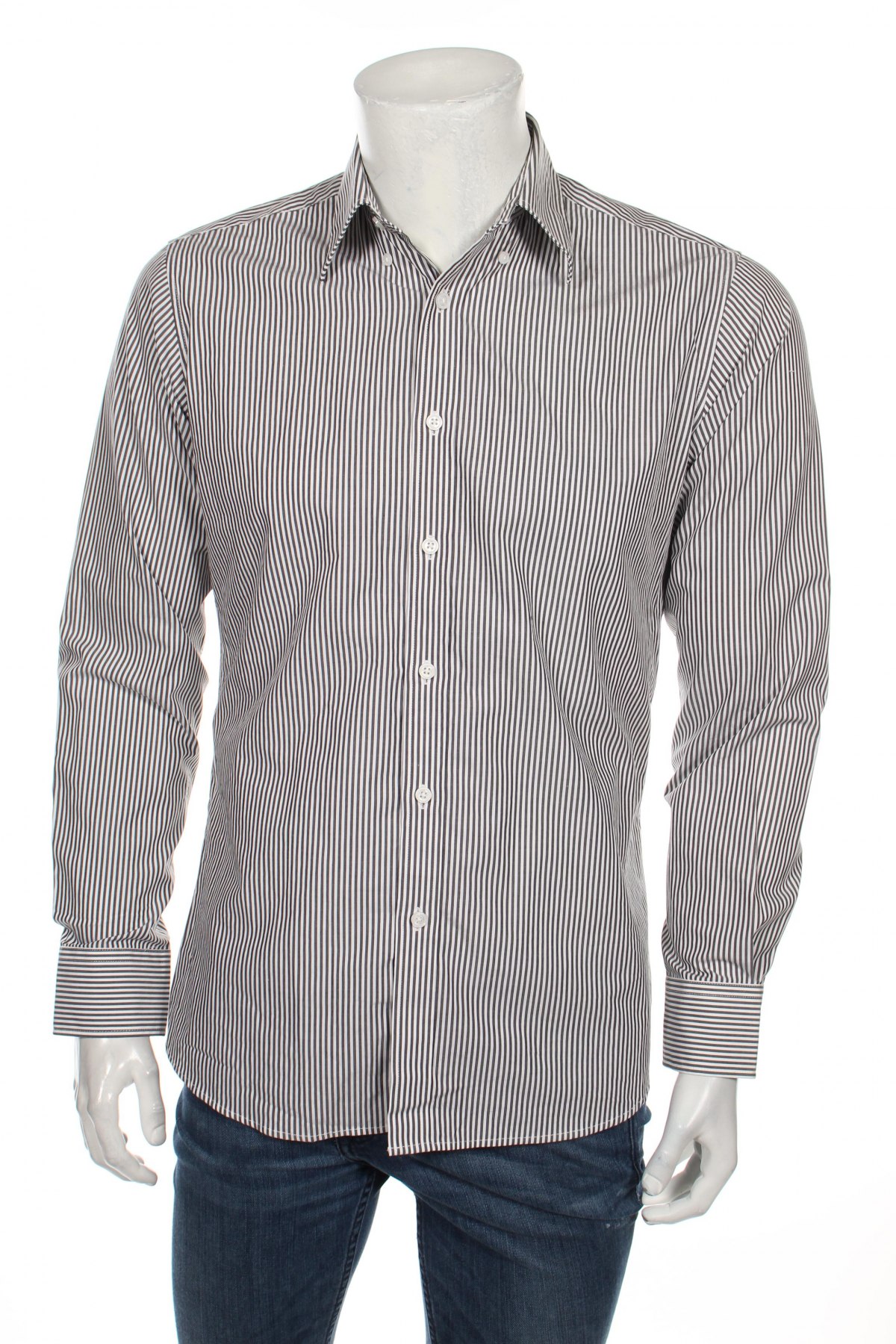 Мъжка риза James & Nicholson, Размер S, Цвят Бял, Цена 4,50 лв.