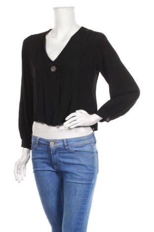 Γυναικεία μπλούζα Pull&Bear, Μέγεθος S, Χρώμα Μαύρο, Βισκόζη, Τιμή 8,85 €
