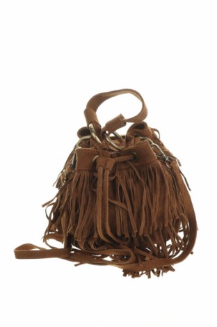 Γυναικεία τσάντα Hallhuber, Χρώμα Καφέ, Φυσικό σουέτ, Τιμή 35,33 €