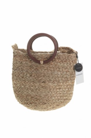 Γυναικεία τσάντα Pieces, Χρώμα Καφέ, Άλλα υλικά, Τιμή 26,68 €