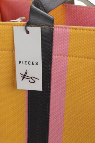 Дамска чанта Pieces, Цвят Розов, Еко кожа, текстил, Цена 44,25 лв.