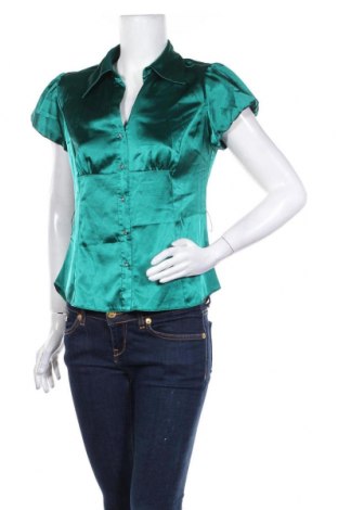 Дамска риза New Look, Размер M, Цвят Зелен, 94% полиестер, 6% еластан, Цена 16,38 лв.