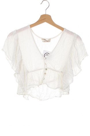 Γυναικείο πουκάμισο Pull&Bear, Μέγεθος XS, Χρώμα Λευκό, Βισκόζη, Τιμή 6,68 €