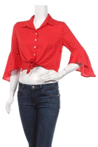 Дамска риза SHEIN, Размер M, Цвят Червен, Полиестер, Цена 16,05 лв.