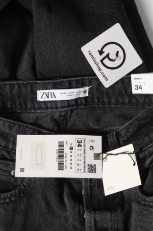 Дамски дънки Zara, Размер XS, Цвят Черен, Памук, Цена 44,25 лв.