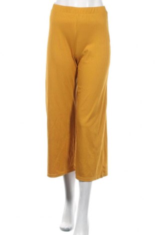 Дамски панталон SHEIN, Размер M, Цвят Жълт, 95% полиестер, 5% еластан, Цена 21,33 лв.