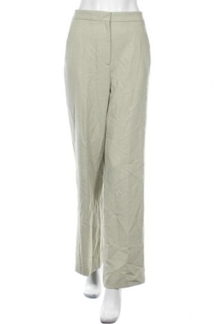Дамски панталон Zara, Размер S, Цвят Зелен, 72% полиестер, 24% вискоза, 4% еластан, Цена 16,72 лв.