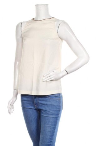 Γυναικείο αμάνικο μπλουζάκι Brunello Cucinelli, Μέγεθος S, Χρώμα  Μπέζ, 92% μετάξι, 8% ελαστάνη, Τιμή 83,01 €