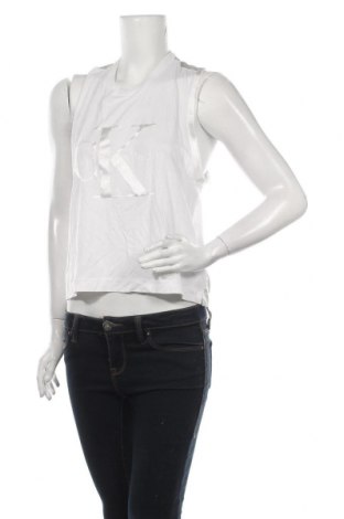 Дамски потник Calvin Klein Jeans, Размер L, Цвят Бял, 97% полиестер, 3% еластан, Цена 25,20 лв.