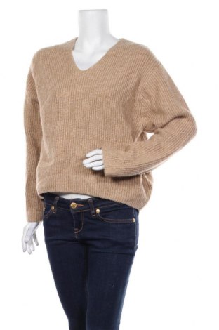Дамски пуловер H&M, Размер S, Цвят Кафяв, 63% акрил, 32% полиамид, 5% вълна, Цена 19,78 лв.