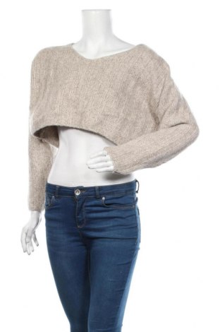 Дамски пуловер Zara, Размер S, Цвят Сив, 61% вълна, 21% акрил, 18% полиамид, Цена 19,75 лв.