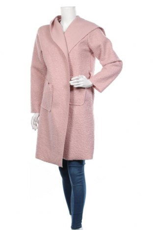 Дамско палто, Размер L, Цвят Розов, 95% полиестер, 5% еластан, Цена 34,46 лв.