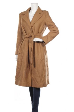 Дамско палто Zara, Размер S, Цвят Кафяв, 75% вълна, 25% полиамид, Цена 171,00 лв.