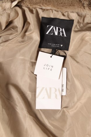 Damenmantel Zara, Größe S, Farbe Beige, Polyester, Preis 77,99 €