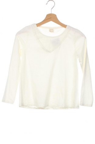 Детска блуза Zara Kids, Размер 7-8y/ 128-134 см, Цвят Бял, 95% памук, 5% еластан, Цена 6,21 лв.
