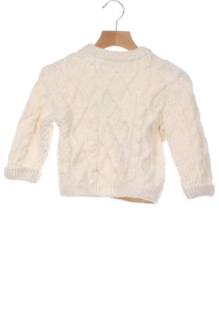 Dziecięcy sweter Zara, Rozmiar 9-12m/ 74-80 cm, Kolor ecru, 90%akryl, 5% poliester, 5% poliamid, Cena 73,13 zł