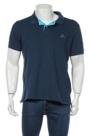 Męski T-shirt Gant, Rozmiar XL, Kolor Niebieski, 96% bawełna, 4% elastyna, Cena 193,38 zł