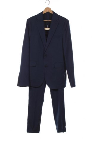 Мъжки костюм Isaac Dewhirst, Размер S, Цвят Син, 77% полиестер, 20% вискоза, 3% еластан, Цена 136,50 лв.