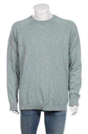Мъжки пуловер H&M L.O.G.G., Размер XL, Цвят Син, Памук, Цена 16,56 лв.