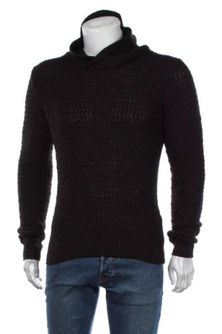 Мъжки пуловер Jean Pascale, Размер S, Цвят Черен, 90% акрил, 10% памук, Цена 23,52 лв.