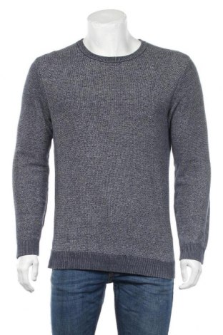 Мъжки пуловер Selected Homme, Размер L, Цвят Син, Памук, Цена 21,84 лв.