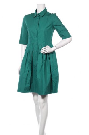 Рокля Vanessa Bruno, Размер M, Цвят Зелен, 97% памук, 3% еластан, Цена 516,75 лв.