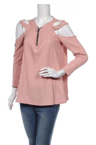 Дамска блуза SHEIN, Размер M, Цвят Розов, 65% полиестер, 35% памук, Цена 35,00 лв.