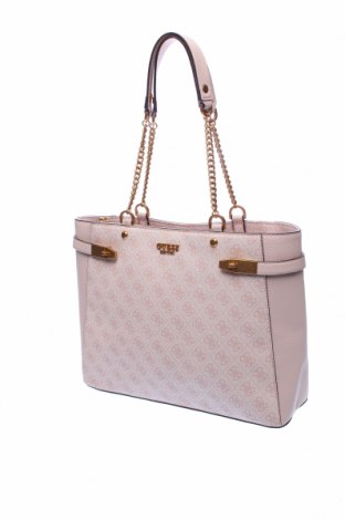 Γυναικεία τσάντα Guess, Χρώμα Ρόζ , Δερματίνη, Τιμή 62,96 €