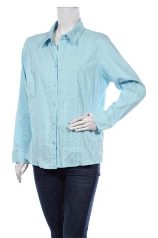 Γυναικείο πουκάμισο One Touch, Μέγεθος XL, Χρώμα Μπλέ, 75% βαμβάκι, 15% πολυεστέρας, 5% βισκόζη, 5% ελαστάνη, Τιμή 21,65 €