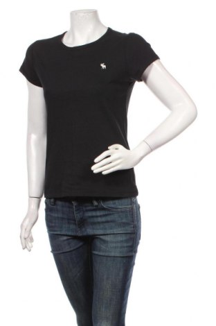 Дамска тениска Abercrombie & Fitch, Размер S, Цвят Черен, Памук, Цена 30,08 лв.