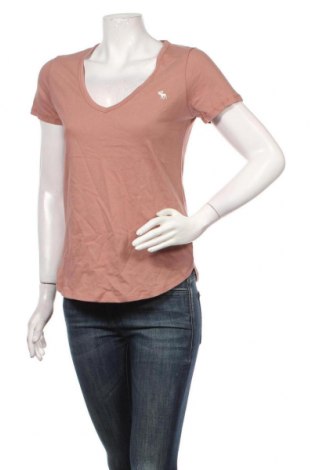 Дамска тениска Abercrombie & Fitch, Размер S, Цвят Розов, Памук, Цена 28,80 лв.