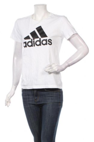 Дамска тениска Adidas, Размер S, Цвят Бял, Памук, Цена 22,40 лв.