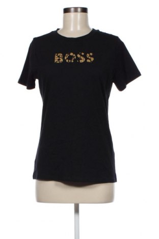 Дамска тениска BOSS, Размер M, Цвят Черен, Памук, Цена 38,87 лв.