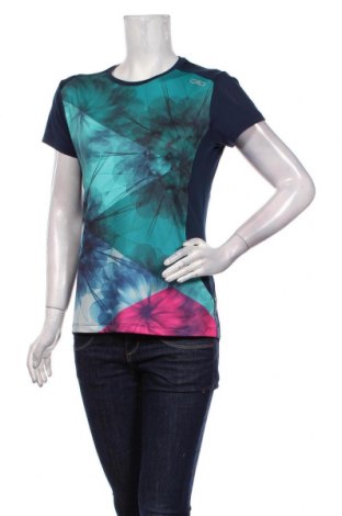 Γυναικείο t-shirt CMP, Μέγεθος M, Χρώμα Πολύχρωμο, 90% πολυεστέρας, 10% ελαστάνη, Τιμή 14,23 €