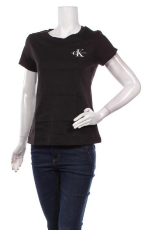 Tricou de femei Calvin Klein Jeans, Mărime M, Culoare Negru, Bumbac, Preț 97,37 Lei