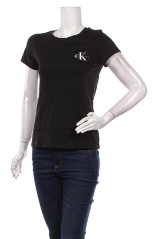 Дамска тениска Calvin Klein Jeans, Размер S, Цвят Черен, Цена 79,00 лв.