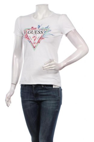 Tricou de femei Guess, Mărime M, Culoare Alb, 95% bumbac, 5% elastan, Preț 103,95 Lei
