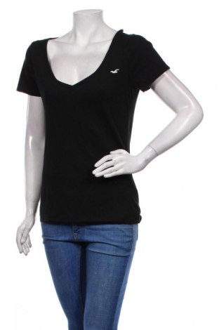 Дамска тениска Hollister, Размер L, Цвят Черен, Памук, Цена 31,28 лв.