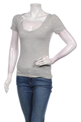 Γυναικείο t-shirt Hollister, Μέγεθος S, Χρώμα Γκρί, 100% βαμβάκι, Τιμή 16,24 €
