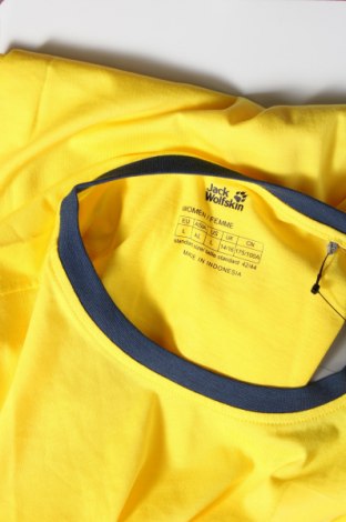 Γυναικείο t-shirt Jack Wolfskin, Μέγεθος L, Χρώμα Κίτρινο, 60% βαμβάκι, 40% πολυεστέρας, Τιμή 16,29 €