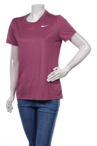 Дамска тениска Nike, Размер M, Цвят Розов, Полиестер, Цена 27,65 лв.