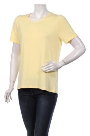Γυναικείο t-shirt Pieces, Μέγεθος L, Χρώμα Κίτρινο, 68% τενσελ, 32% πολυεστέρας, Τιμή 13,40 €