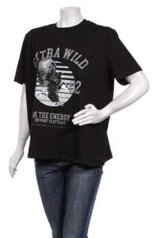 Γυναικείο t-shirt Pieces, Μέγεθος L, Χρώμα Μαύρο, Βαμβάκι, Τιμή 13,15 €